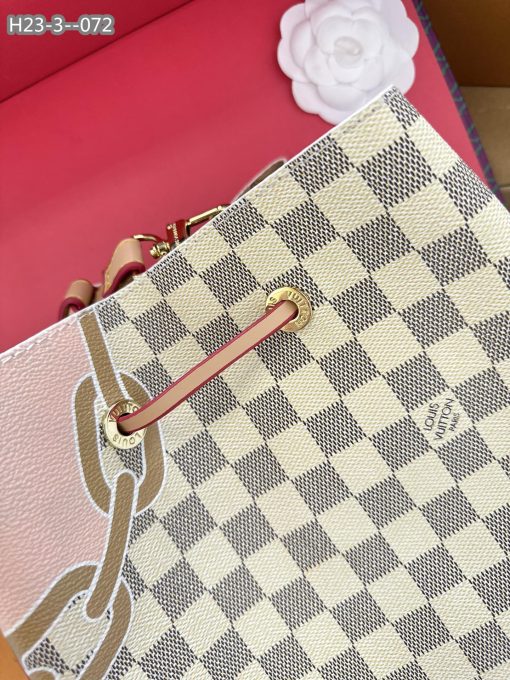 Louis Vuitton Neonoe Mm Damier Azur Coated Canvas 25Cm N40474 - Image 7