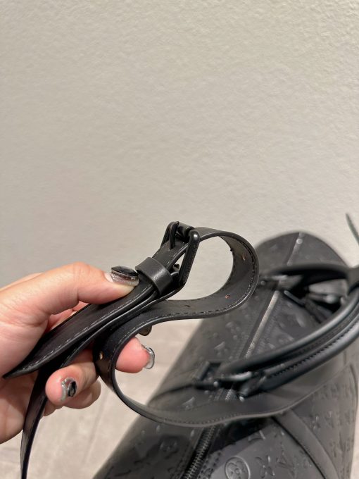 Louis Vuitton Keepall Bandouliere 50 Black M44810 - Image 7