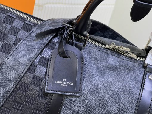 Louis Vuitton  Keepall 50 Black Graphite N40443 - Image 8