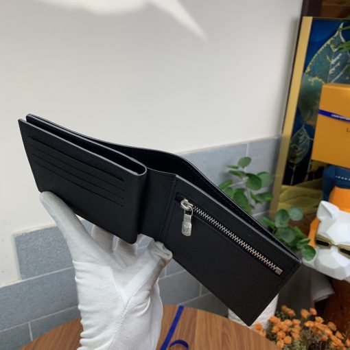 Louis Vuitton Amerigo Wallet Monogram Canvas In Black 11Cm N60053 - Image 8