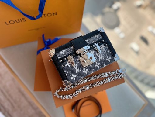 Louis Vuitton Petite Malle Black And Grey 19Cm M21462 - Image 8