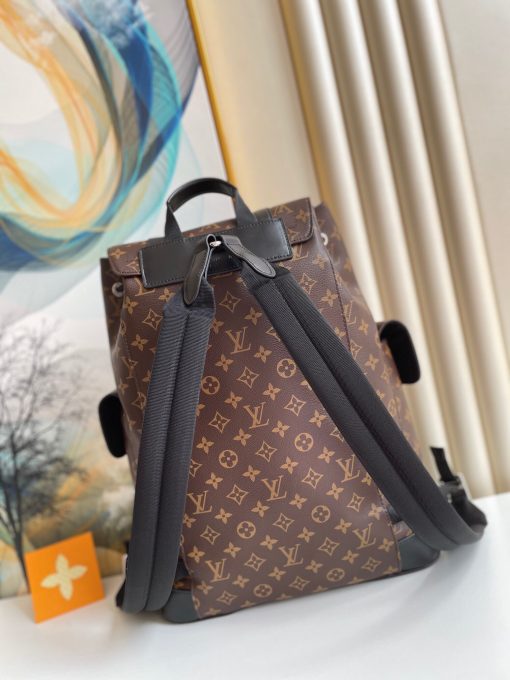 Louis Vuitton Christopher Backpack Monogram Brown Macassar Canvas 45Cm M43735 - Image 9