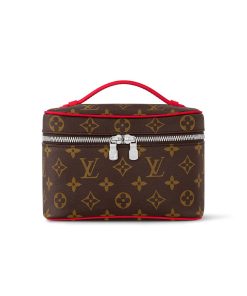 Louis Vuitton Nice Mini Monogram Canvas Red 20Cm M46766