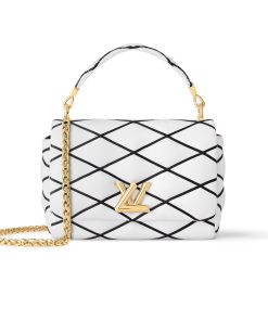 Louis Vuitton Go 14 Mm White Black 22Cm M22890