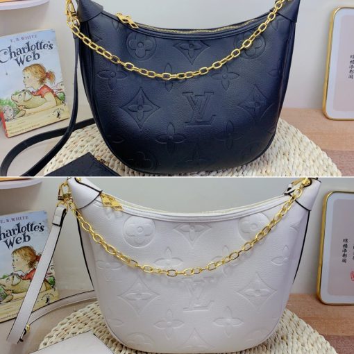 Lousi Vuitton Loop Hobo Monogram Empreinte Black 37Cm M46739 - Image 2