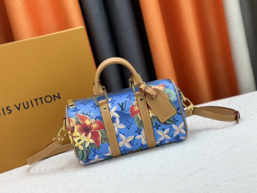 Louis Vuitton Keepall Bandouliere 25 Bright Blue 25Cm M24999 - Image 2