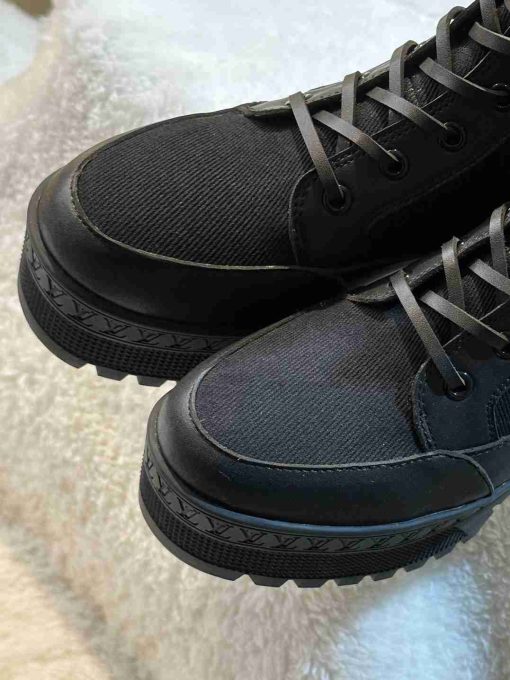 Louis Vuitton Ruby Flat Boots Suede Calfskin And Shearling Beige 1Agwgb - Image 5