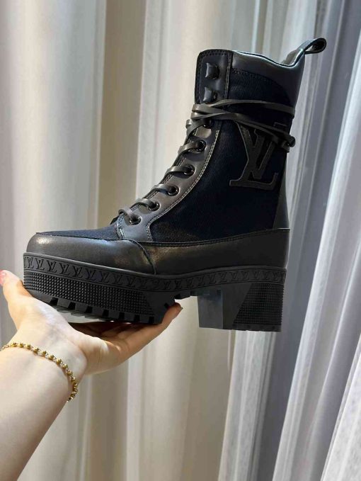 Louis Vuitton Ruby Flat Boots Suede Calfskin And Shearling Beige 1Agwgb - Image 2