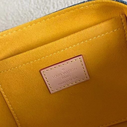 Louis Vuitton Pleaty Handbag Monogram Denim Blue 26Cm M95050 - Image 4