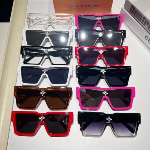 Louis Vuitton Cyclone Sunglasses Black Z1578E - Image 2