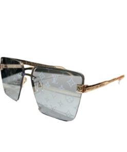 Louis Vuitton My Monogram Metal Square Sunglasses Gold And Monogram Blue