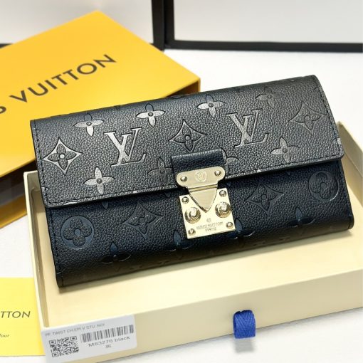 Louis Vuitton Sarah Wallet Monogram Empreinte Black 19Cm M82638 - Image 2