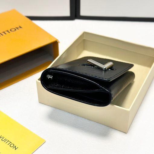 Louis Vuitton Twist Compact Wallet Black 12Cm M64414 - Image 9
