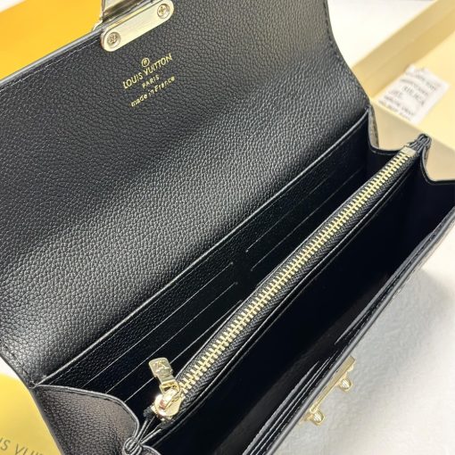 Louis Vuitton Sarah Wallet Monogram Empreinte Black 19Cm M82638 - Image 10