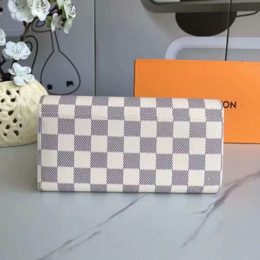 Louis Vuitton Sarah Wallet Damier Azur 19Cm N63208 - Image 9
