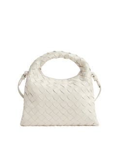 Bottega Veneta Women Mini Hop Bag Bottega Veneta Women Mini Hop Bag White