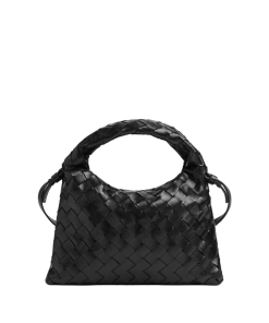 Bottega Veneta Women Mini Hop Bag Black