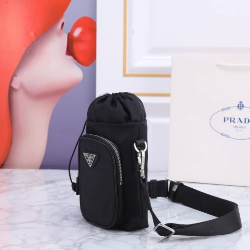 Prada Nylon Messenger Bag Black - Image 2