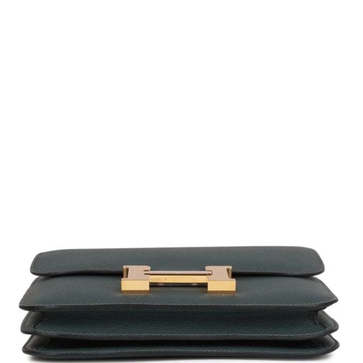 Hermes Constance 18 Bleu Orage Epsom Gold Hardware - Image 6
