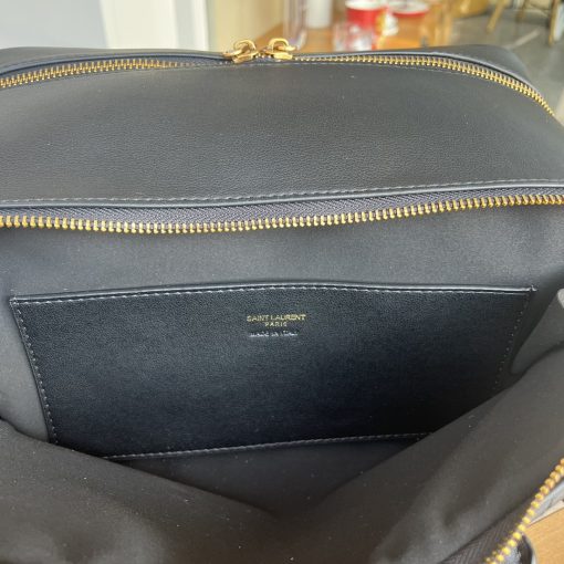 Saint Laurent Lyia Duffle In Quilted Lambskin Black 31Cm 7667851El071000 - Image 3