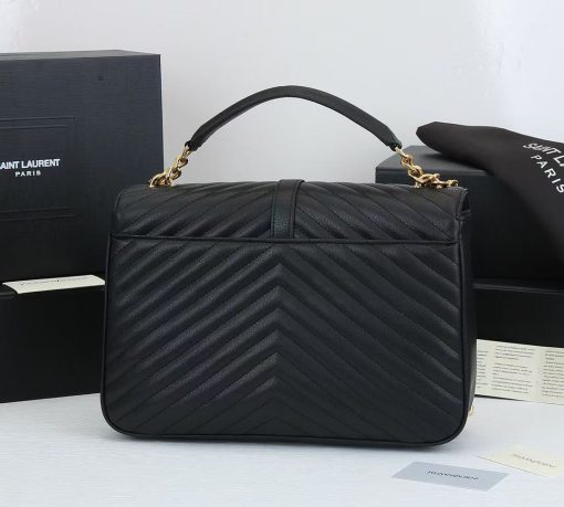 Saint Laurent College Large Chain Bag Black 32Cm 600278Brm071000 - Image 6