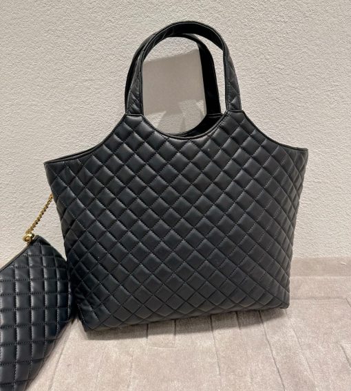 Saint Laurent Icare Shopping Bag In Quilted Lambskin 40Cm - Image 3