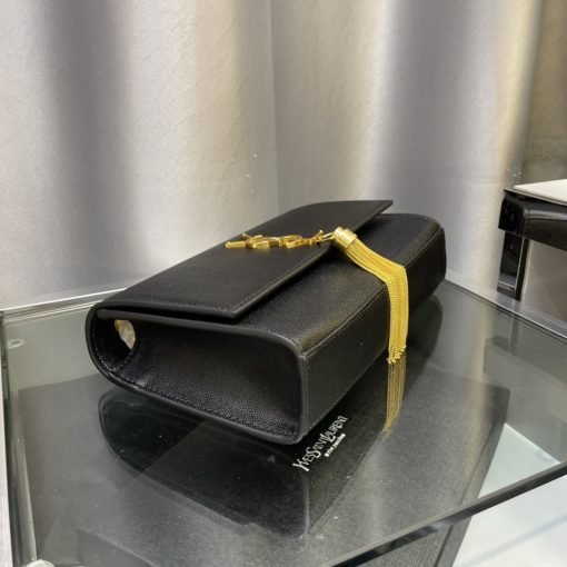 Saint Laurent Kate Medium Chain Bag With Tassel In Grain De Poudre Embossed Leather 354119Bow0J1000 - Image 7