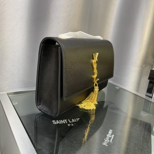 Saint Laurent Kate Medium Chain Bag With Tassel In Grain De Poudre Embossed Leather 354119Bow0J1000 - Image 8