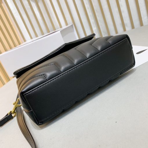 Saint Laurent Loulou Toy Strap Bag In Quilted Y Leather Black 678401Dv7071000 - Image 4