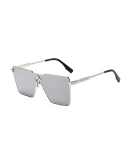 Louis Vuitton Cyclone Metal Sunglasses Silver Hardware In Silver