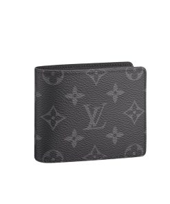 Louis Vuitton Amerigo Wallet Monogram Canvas In Black 11Cm N60053
