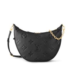 Lousi Vuitton Loop Hobo Monogram Empreinte Black 37Cm M46739
