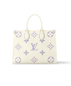 Louis Vuitton Onthego Mm Bag Latte And Bubble Tea 34Cm M23937