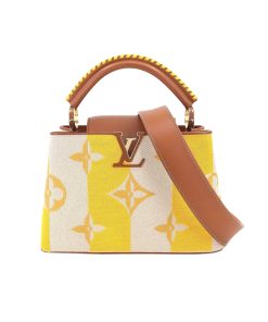 Louis Vuitton Capucines Bb Handbag Yellow 27Cm
