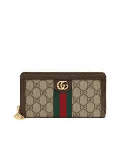 Gucci Ophidia Zip Around Wallet 19.5Cm Brown 523154 96Iwg 8745