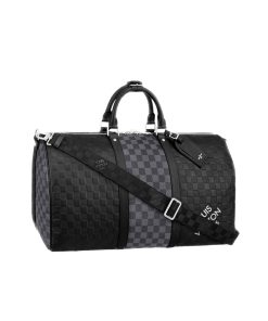 Louis Vuitton  Keepall 50 Black Graphite N40443