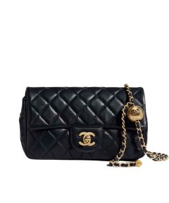 Chanel Shoulder Bag Black Ap1787