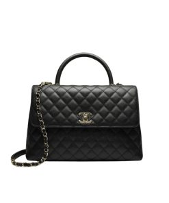 Chanel Medium Coco Flap Bag With Top Handle 26Cm