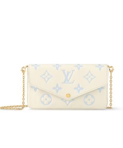 Louis Vuitton Felicie Pochette Bag Candy Blue 21Cm M83025
