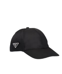 Prada Renylon Baseball Cap Black