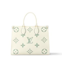Louis Vuitton Onthego Mm Bag Latte And Matcha 34Cm