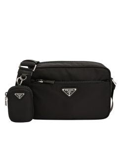 Prada Patent Leather Mini Pouch Black 14Cm