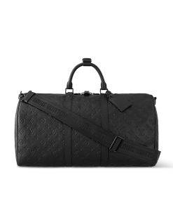 Louis Vuitton Keepall Bandouliere 50 Black M44810