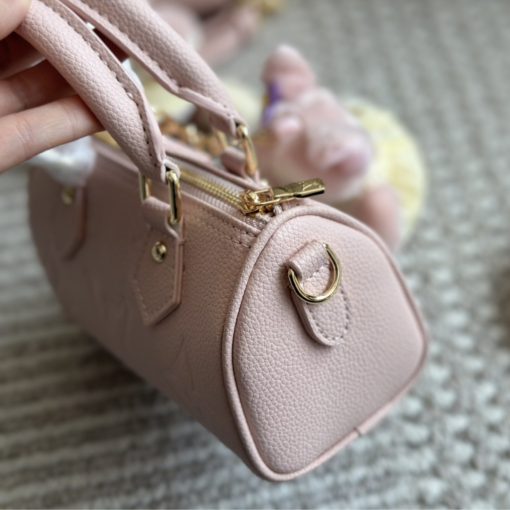 Louis Vuitton Speedy Bandouli?re 20 Monogram Empreinte Pink Opale 20Cm M47136 - Image 10