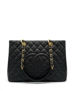 Chanel Grand Shopping Tote Quilted Caviar