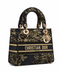 Lady D-Lite Bag Black  Dior  With