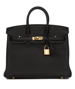 Hermes Birkin 25 Black Togo Gold Hardware