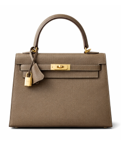 Hermes Kelly Sellier 28 Etoupe Epsom Gold Hardware
