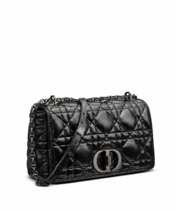 Dior Large Caro Bag Black Calfskin