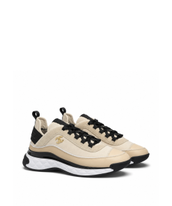 Chanel Logo Low Top Sneakers Ivory G35617
